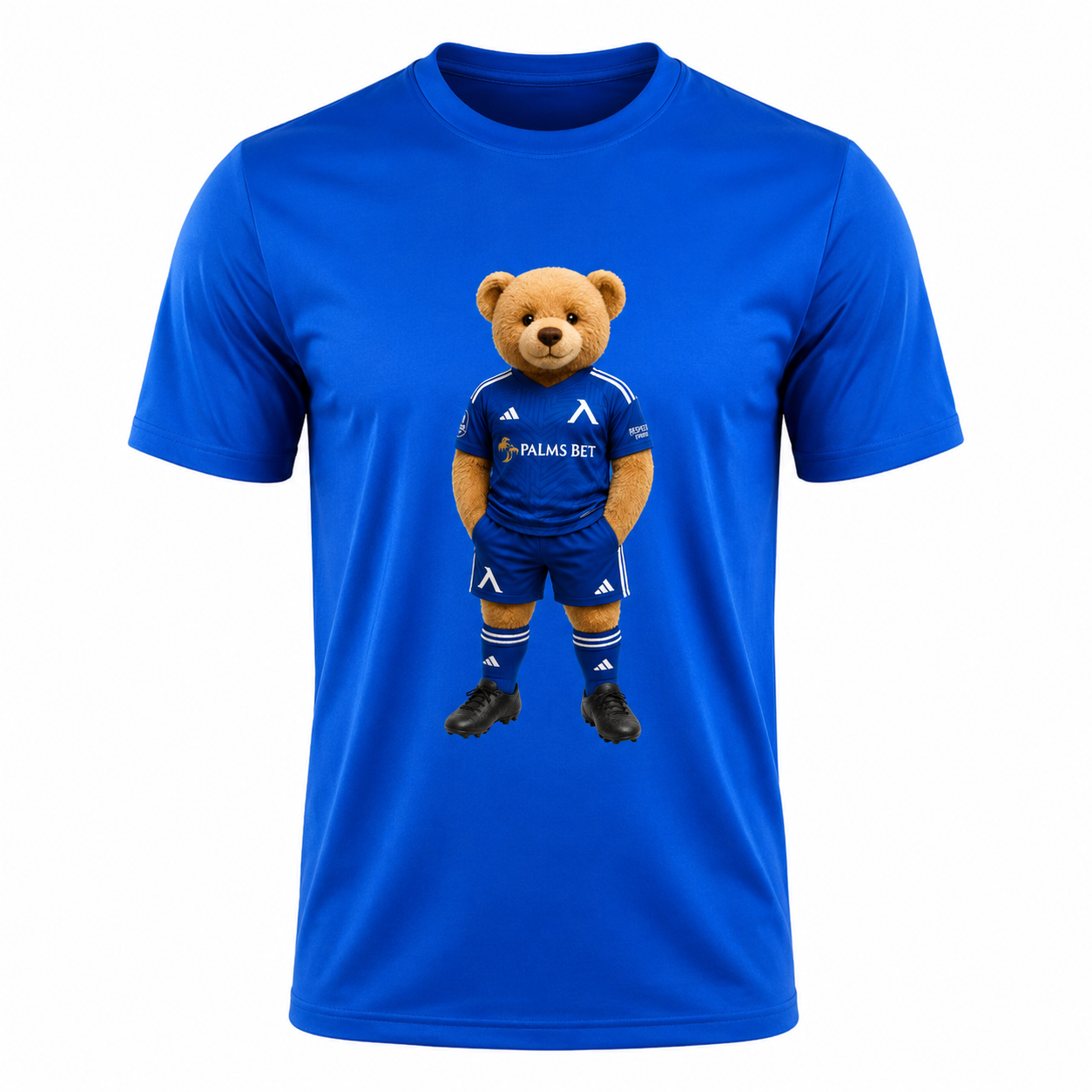 Памучна мъжка тениска Левски София Teddy Blue