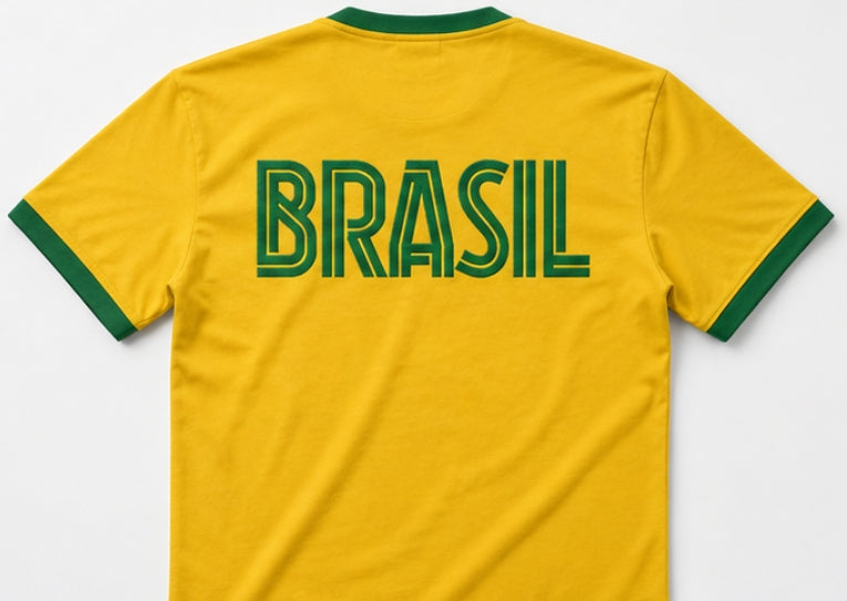 Футбола памучна тениска Бразилия Brasil