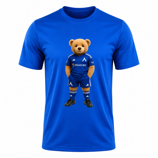 Памучна мъжка тениска Левски София Teddy Blue