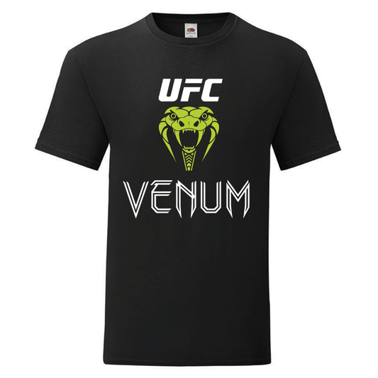 Черна мъжка памучна тениска UFC Venum Snake