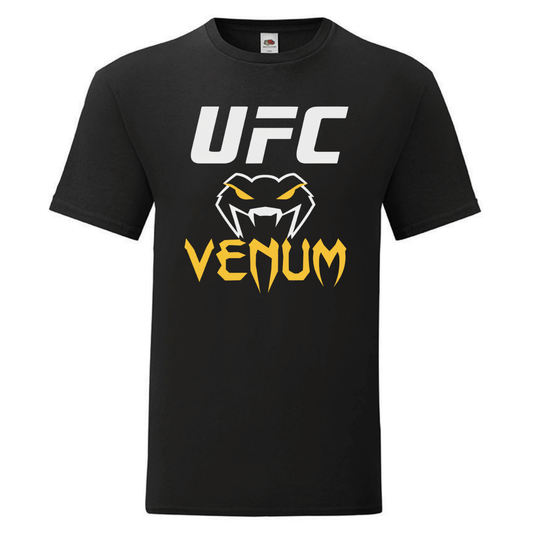 Черна мъжка памучна тениска UFC Venum