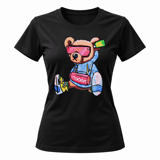 Дамска тениска с мече Pink Blue