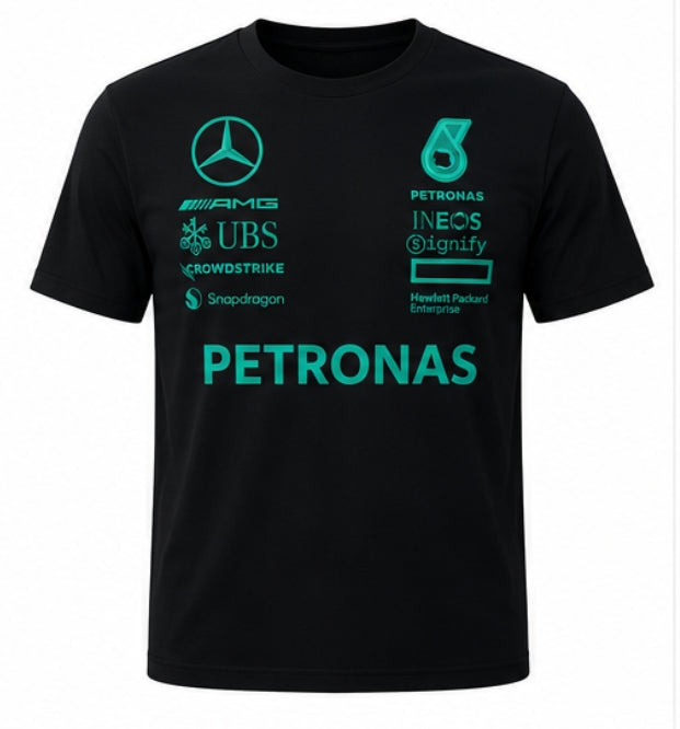 Тениска с Принт Mercedes Petronas