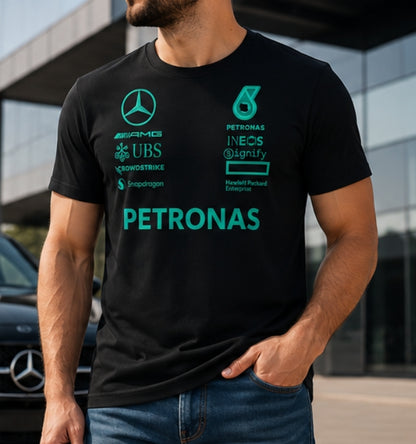 Тениска с Принт Mercedes Petronas