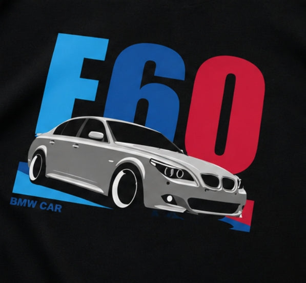 Мъжка Памучна Тениска BMW E60 Автомобилен Дизайн