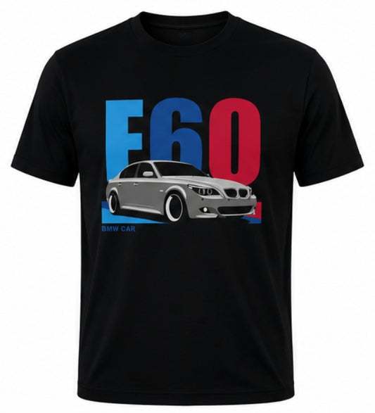 Мъжка Памучна Тениска BMW E60 Автомобилен Дизайн