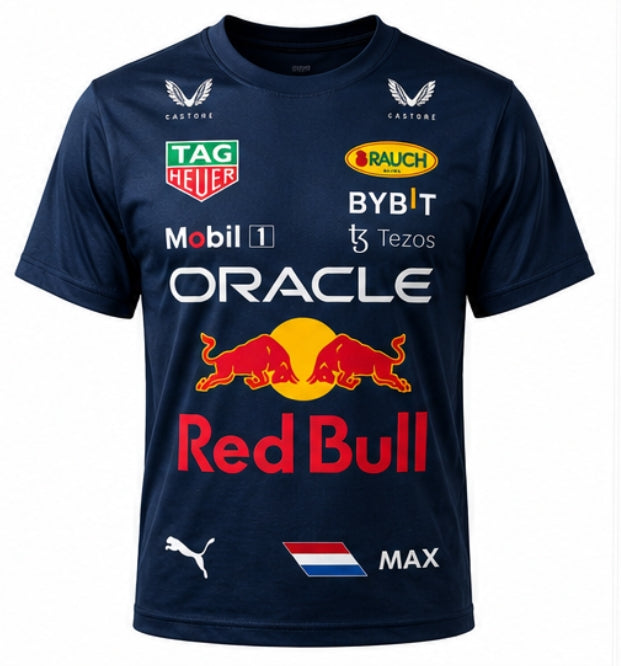 Мъжка Памучна Тениска Red Bull | Спортен Стил и Премиум Качество