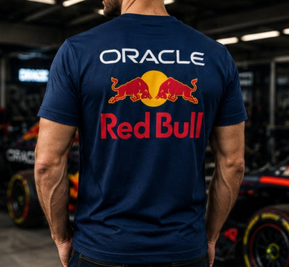 Мъжка Памучна Тениска Red Bull | Спортен Стил и Премиум Качество