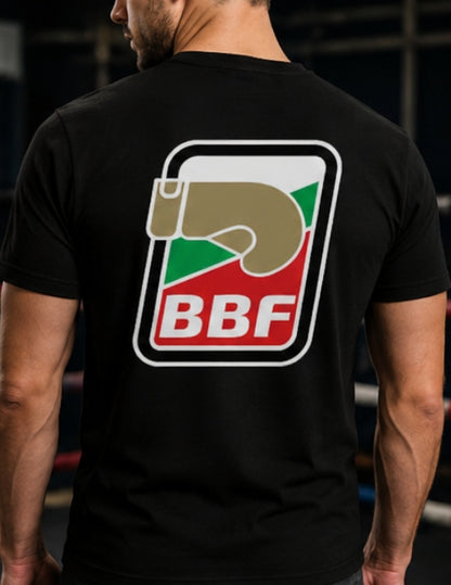Мъжка Памучна Тениска BBF | Дизайн за Фенове на Българския Бокс
