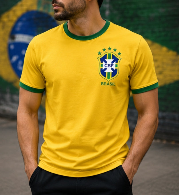 Футбола памучна тениска Бразилия Brasil