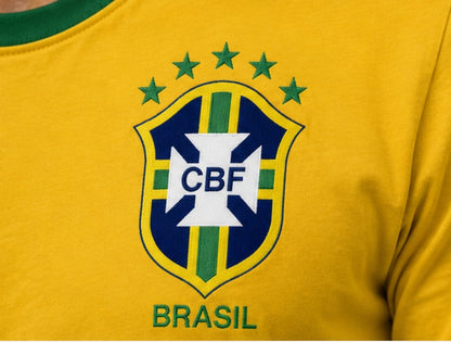 Футбола памучна тениска Бразилия Brasil