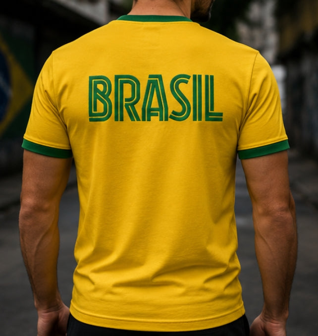 Футбола памучна тениска Бразилия Brasil